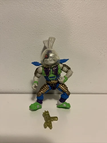 Vintage 1991 Teenage Mutant Ninja Turtles Space Usagi Action Figure, Accessories