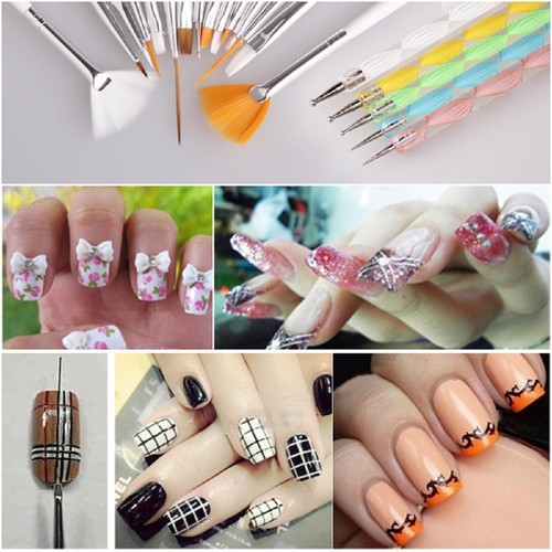 20-Piece Nail Art Design Kit – Painting Brushes & Dotting Pen Tools for DIY Art - Picture 9 of 9