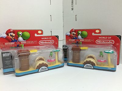 Nintendo Super Mario Bros U Micro Land Yoshi Layer Cake Desert 3 Piece Pack x2