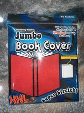 Jumbo Book Cover XXL Super Stretchy Premium Edition Red BACK TO SCHOOL!!!