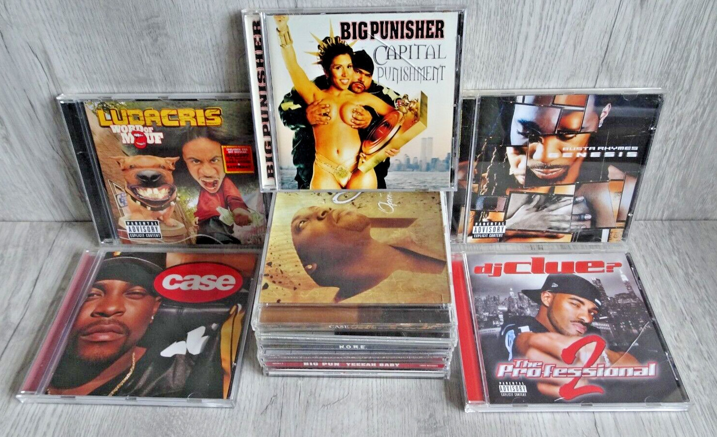 Hip Hop Rap CD X11 Big Pun Busta Rhymes Ludacris Case DJ Clue Wrecks-N-Effect