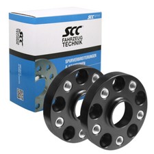 2x Spurverbreiterung 25mm LK 5x112 50mm Ges. SCC Distanzscheibe D57,1mm Schwarz