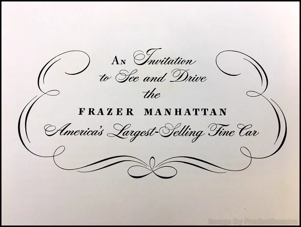 1948 Frazer Manhattan 28-page BIG Vintage Original Car Sales Brochure Catalog Foto 3 de 4