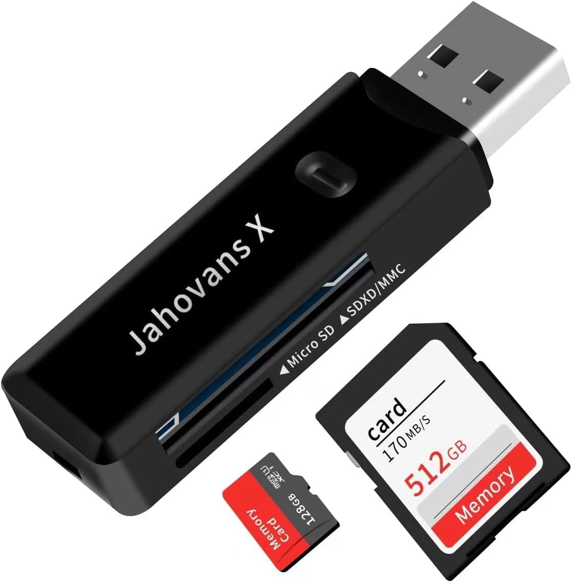 USB 3.0 SD Card Reader for PC, Laptop, Mac, Windows, Linux, Chrome, SDXC, SDHC,