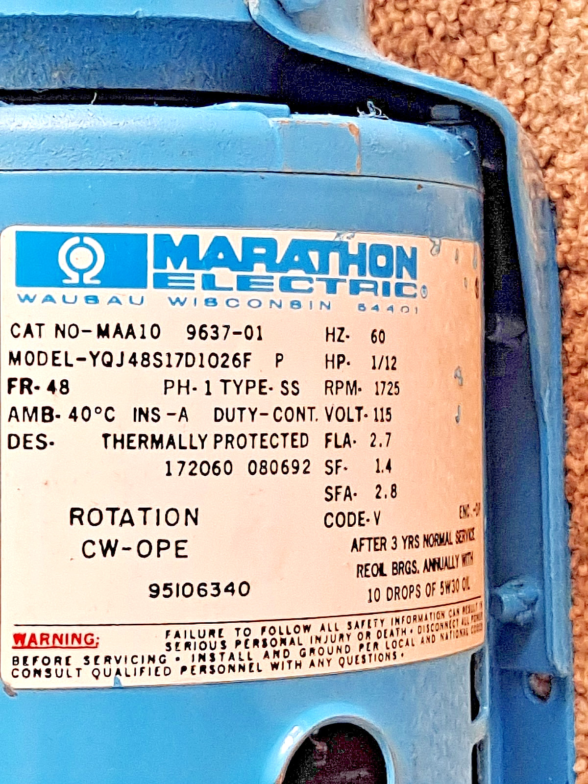 AMTROL Model R Water Circulator With 3/4" Flanges Gaskets Nuts & Bolts New NOS