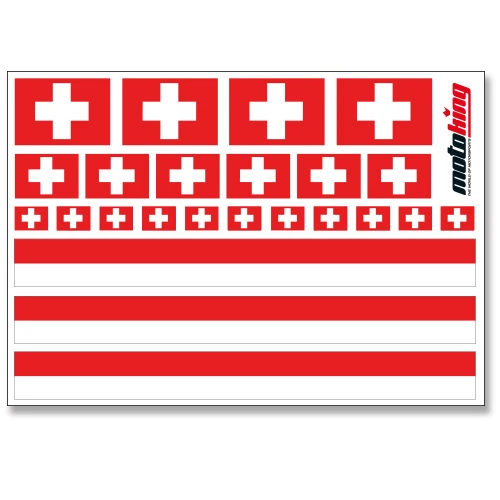 SCHWEIZ AUFKLEBER | FLAGGEN STICKER | HELM FAHRRAD MODELLBAU BOBBYCAR AUTO