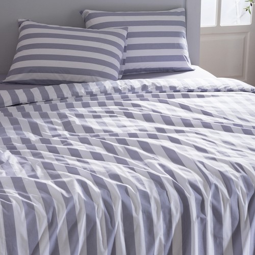 Set Copripiumino Avignone King Size 100% Cotone Ranforce Stampato - Viola - Foto 2 di 4