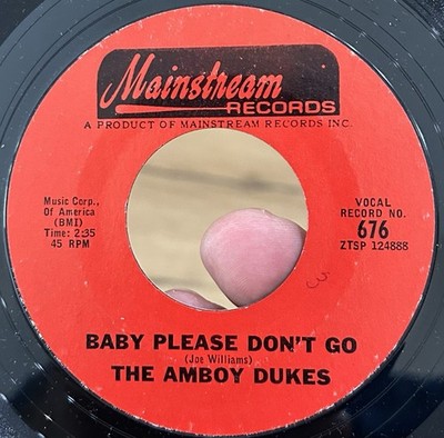 THE AMBOY DUKES Psalms Of Aftermath 45 MAINSTREAM VG++* RARE Psych Hard Rock