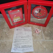 Hello Kitty Photo Frame Clock Pendulum 2009 Retro Anime Character Goods