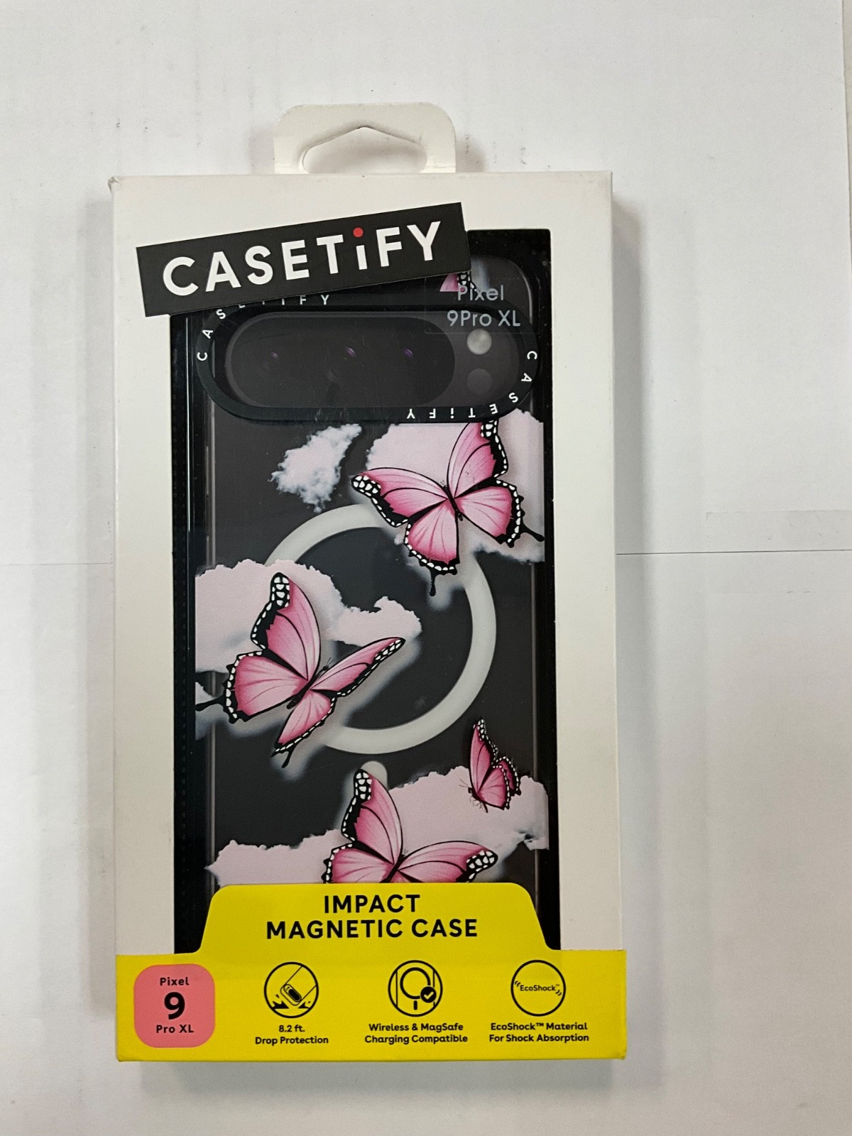 CASETiFY Impact Magnetic Case for Google Pixel 9 Pro XL in Pink Butterfly-image