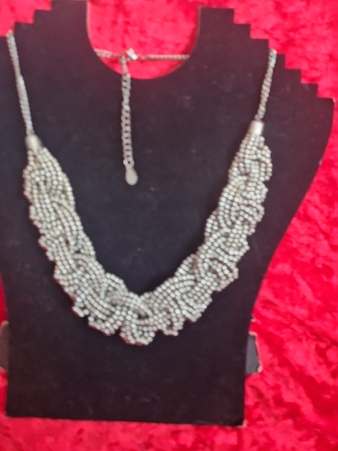 Silver Chunky Bead Statement Necklace by Accessorize