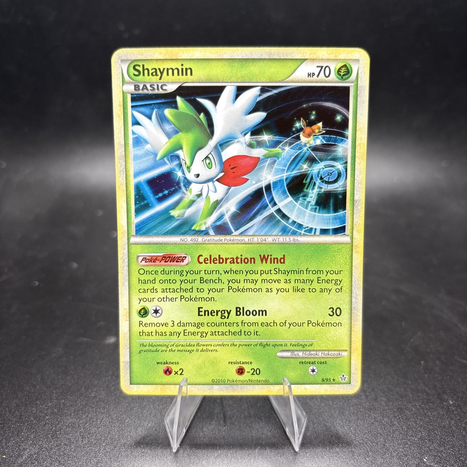 Shaymin 8/95 Holo Rare HGSS Unleashed Pokémon TCG Near Mint NM -j