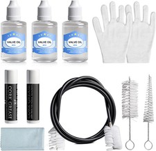 Trumpet Cleaning Kit 3 Trumpet Lubricating Valve Oil, 2 Slide Grease,Valve, ...