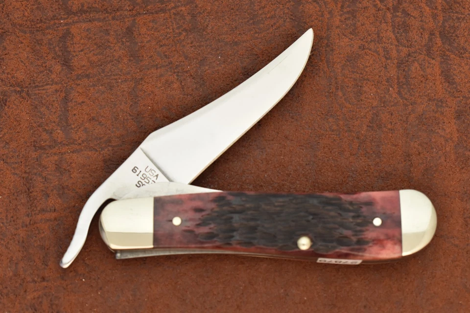 CASE XX США 2001 СЕРЕБРЯНЫЙ СЦЕНАРИЙ КЛЮКВЫ КОСТИ RUSSLOCK НОЖ 61953L SS (27879) - Изображение 4 из 4