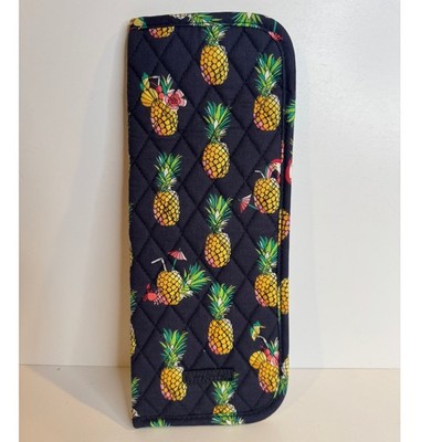 Vera Bradley Pineapple Toucan Party Tropical Flat Iron Hair Tool Travel Case