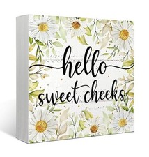 Hello Sweet Cheeks Bathroom Decor,Daisy Decor,Spring Yellow Daisy Bathroom