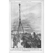 RUSSO-JAPANESE WAR A Japanese Field Observatory - Antique Print 1904