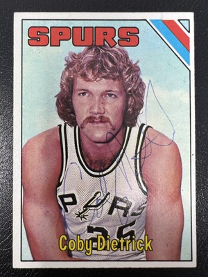 Coby Dietrick 1975-76 Topps #273 NBA Basketball Auto Signed Autograph