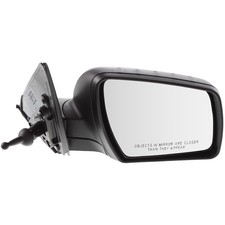 Manual Remote Mirror For 2010-2013 Kia Soul Right Textured Black Manual Folding