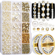 Pearl Beads for Bracelets, 720PCS Bracelet Making Kit for Adult, Bracelet Bead K
