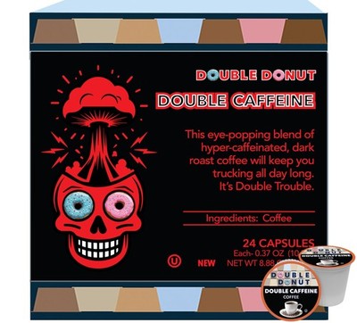 High Caffeine Coffee Pods, Extra Strong Double Caffeine Coffee Cups for Keuri...