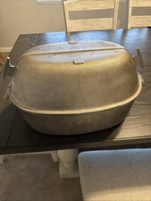 Vintage Guardian Service Aluminum Roaster w/ Cover, Large Turkey Roasting Pan