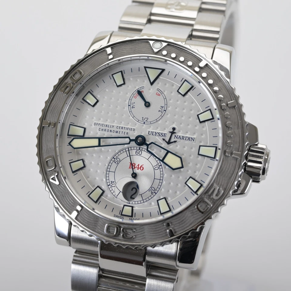 Reloj automático para hombre Ulysse Nardin Maxi Marine Diver 263-33 esfera blanca 43 mm Foto 2 de 4