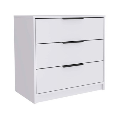 Tuhome Kaia 3 Drawers Dresser with Spacious Storage, Modern Superior Top for Déc