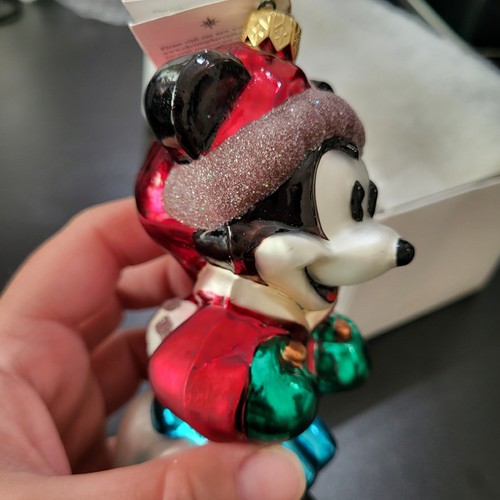 Christopher Radko Esquí Mickey Mouse Disney Vidrio Adorno de Navidad 1997 - Imagen 8 de 14