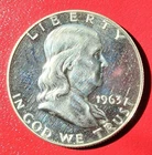 1963 Proof Silver Franklin Half Dollar