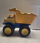 LARGE TONKA DUMP TRUCK, 1990'S, YELLOW & BLUE, HEAVY DUTY PLASTIC Vintage - USA