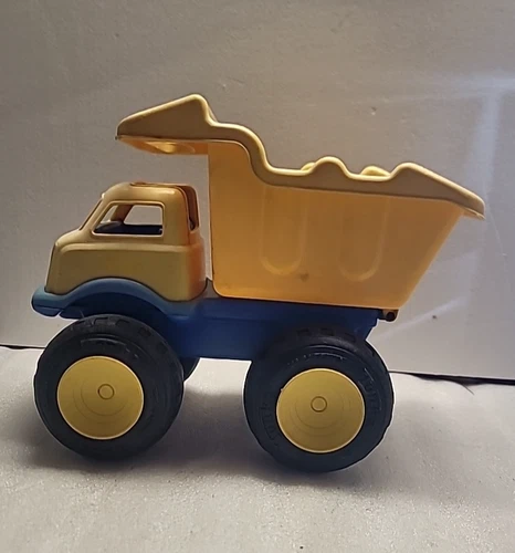 LARGE TONKA DUMP TRUCK, 1990'S, YELLOW & BLUE, HEAVY DUTY PLASTIC Vintage - USA