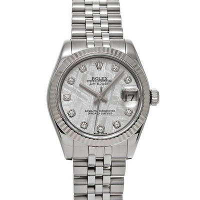 ROLEX Datejust 178274G Meteolite/diamond WATCH 692528