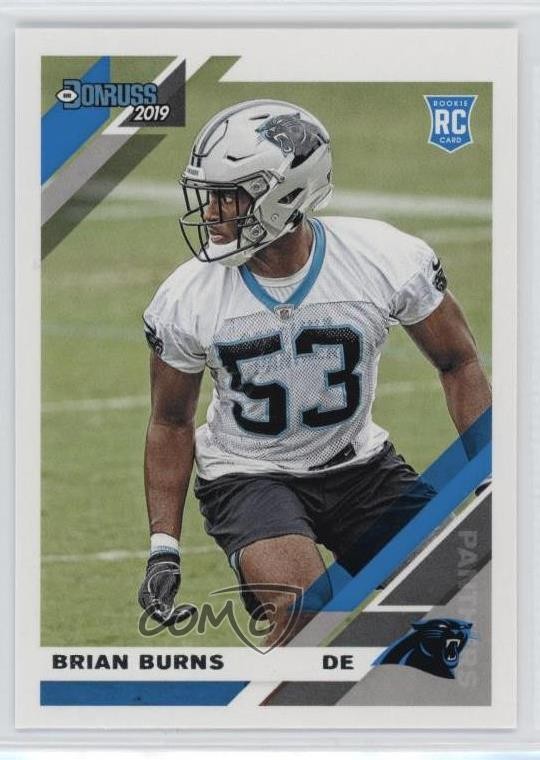 2019 Panini Donruss Rookies Brian Burns #256 Rookie RC