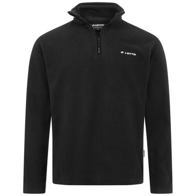 Lotto Arktis Herren Fleece Casual Sweatshirt mit Zip schwarz neu