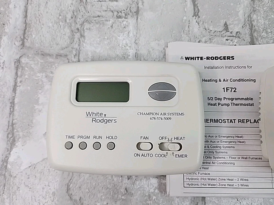 White-Rodgers 1F72 5/2 Day Programmable Thermostat Lot of 2 Untested *Read* - Image 2 of 4