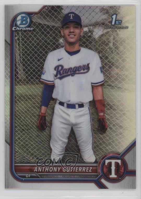 2022 Bowman Chrome Prospects Refractor 292/499 Anthony Gutierrez #BCP-160 0sz7