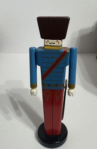 Patrick Jacobs  Figurine Wooden Christmas Soldier Sword HMS 7" + Tall