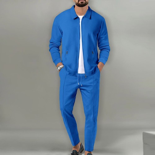 Moda Primavera/Otoño Juego de 2 Piezas Traje Cómodo Color Monocolor Ligero Estiramiento - Imagen 9 de 36