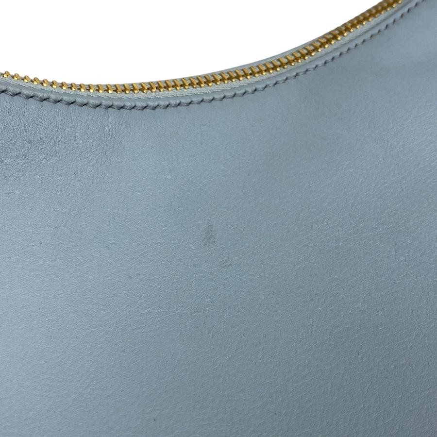 Prada Eme Medium Leather Shoulder Bag 1BC229 Gray with Dust Bag #BS352 thumbnail 8
