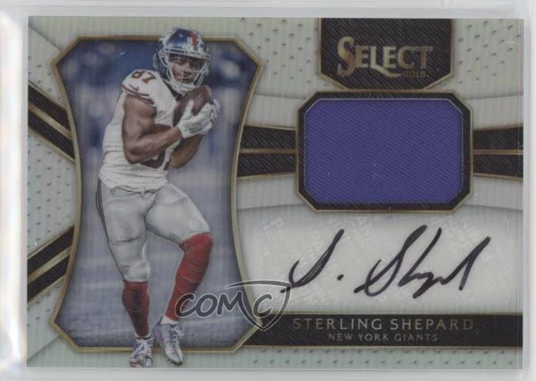 Sterling Shepard Panini Select Rookie Autograph Material #RMSS Base