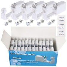 Ear Piercing Gun Kit - 72Pcs Disposable Ear Piercing Kit Including 24Pcs Self...