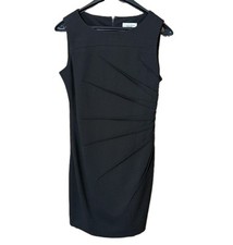 CALVIN KLEIN Women’s Sz 6  Sunburst Sheath Dress Black Classy/formal /