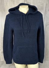Old Navy Hoodie Knit Sweater Blue Pullover Women s Size Medium