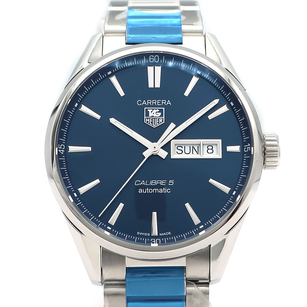 TAG Heuer Carrera Caliber 5 Day Date Automatic Stainless Steel Watch WAR201E BA0723