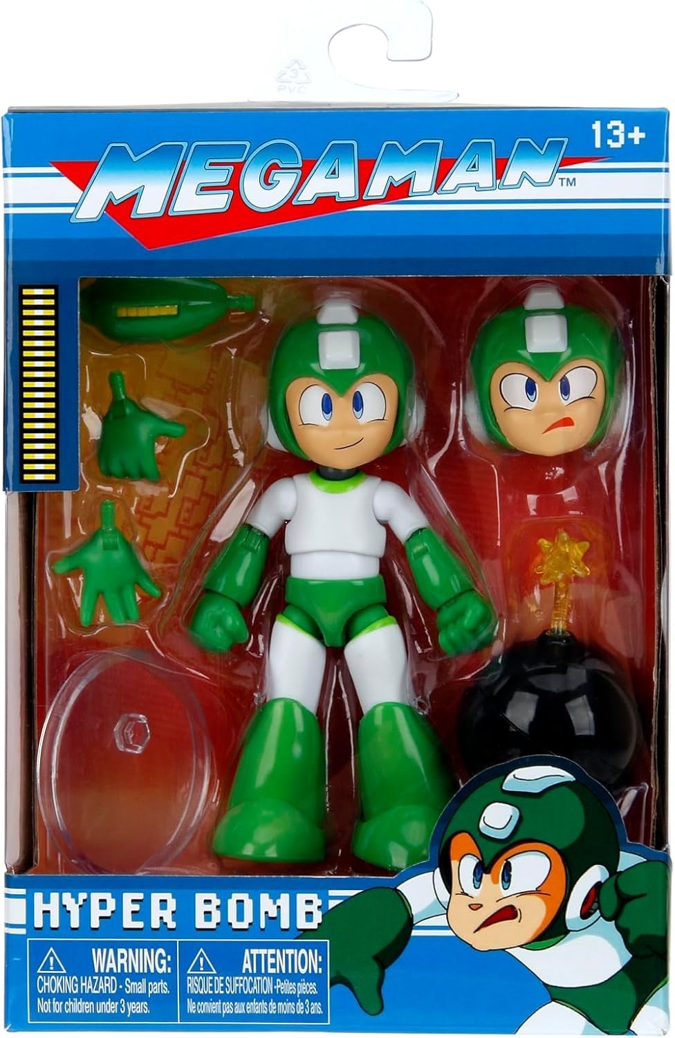 Figurine Mega Man Hyper Bomb en édition collector Wave 2 avec finitions peintes à la main