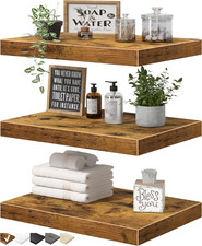 10" Deep Floating Shelves for Wall - 10 X 16 Inch Book Shelf Bathroom Bedroom Ki