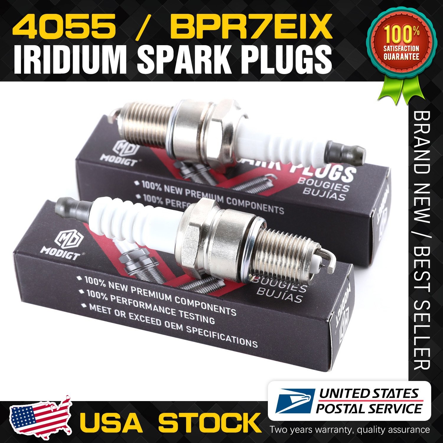 2 pc For NGK 3913 R5670-9 Modigt Racing Spark Plugs for W27S-U M90 4055 Genuine