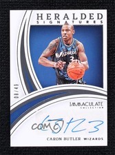 2021 Panini Immaculate Heralded Signatures 8/49 Caron Butler #HS-CBT Auto 14t3