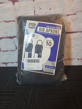 Utopia Kitchen 10 Pack Bib Apron, Unisex Adjustable Aprons with 2 Pockets,...